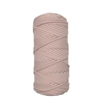 Полиэфирный шнур для вязания ПЭШ_88  Кремово-розовый, 4 мм/100 метров