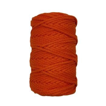 Хлопковый Шнур для вязания Ш-ХЛ5 016 Оранжевый, 5 мм/100 м, хлопок
