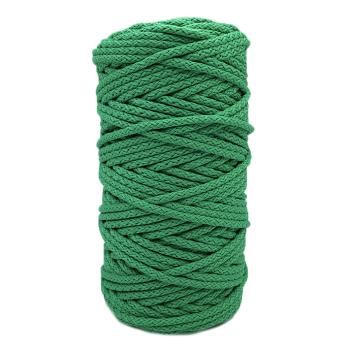 Полиэфирный Шнур с сердечником для вязания Ш-ПЭ5-19 Зелёный, 5мм/100 м 