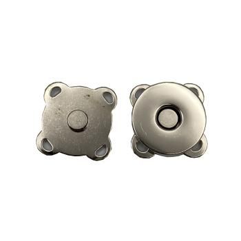 Кнопка магнитная пришивная потайная 905-4, серебро, 18 мм