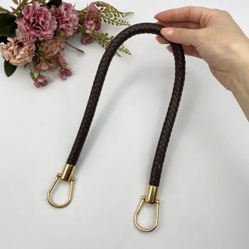 Ручка для сумки из искусственной кожи РД-63, 55 см, цвет коричневый