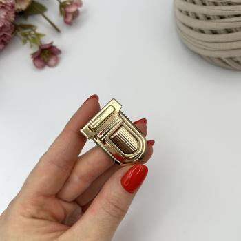 Портфельный замок 883, 23х35 мм, золото